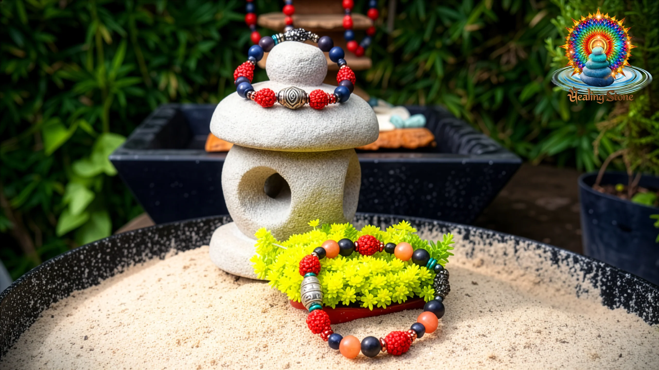 Handcrafted natural stone bracelet displayed as meaningful jewelry for everyday intention